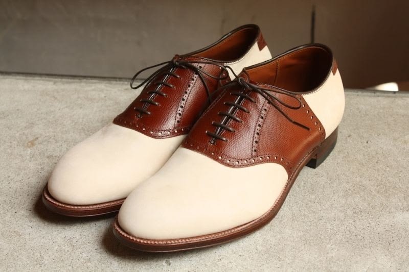 Bespoke Men's Two Tone Leather Oxford Lace Up Fashion Wear Dress Casual Shoe