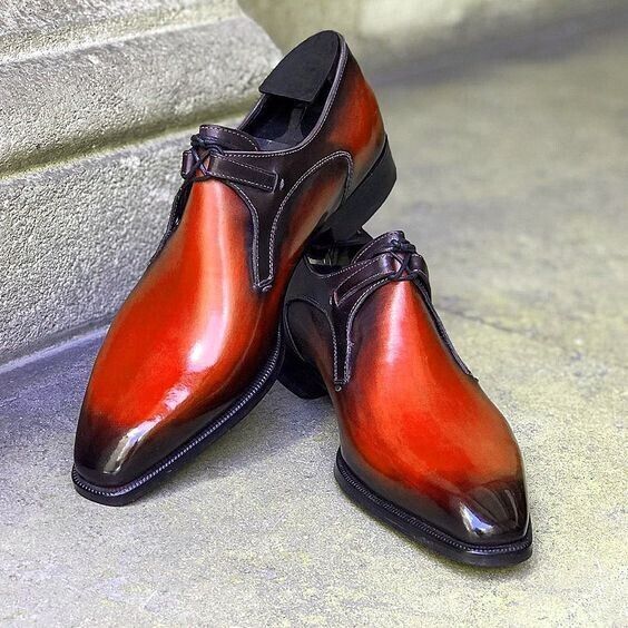 Handcrafted Leather Derby Two Tone Dress Customize Shoes for Men Party & Wedding