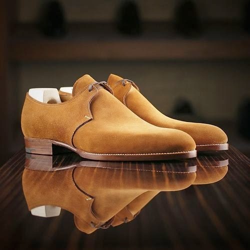 Bespoke Brand New Handmade Genuine Yellow Suede Leather Dress-formal Men's Shoes