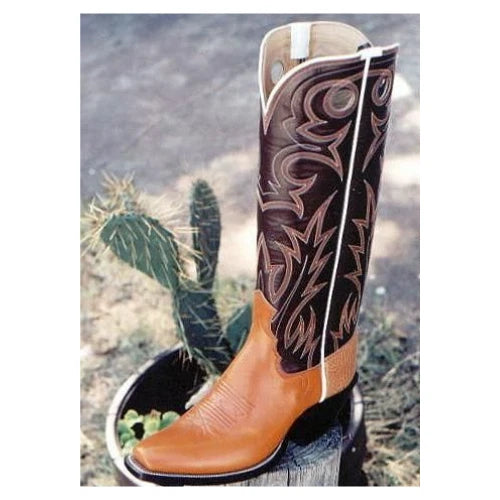 Premium Quality Men's Handmade Brown Leather Cowboy Western Fashion Boot Men's