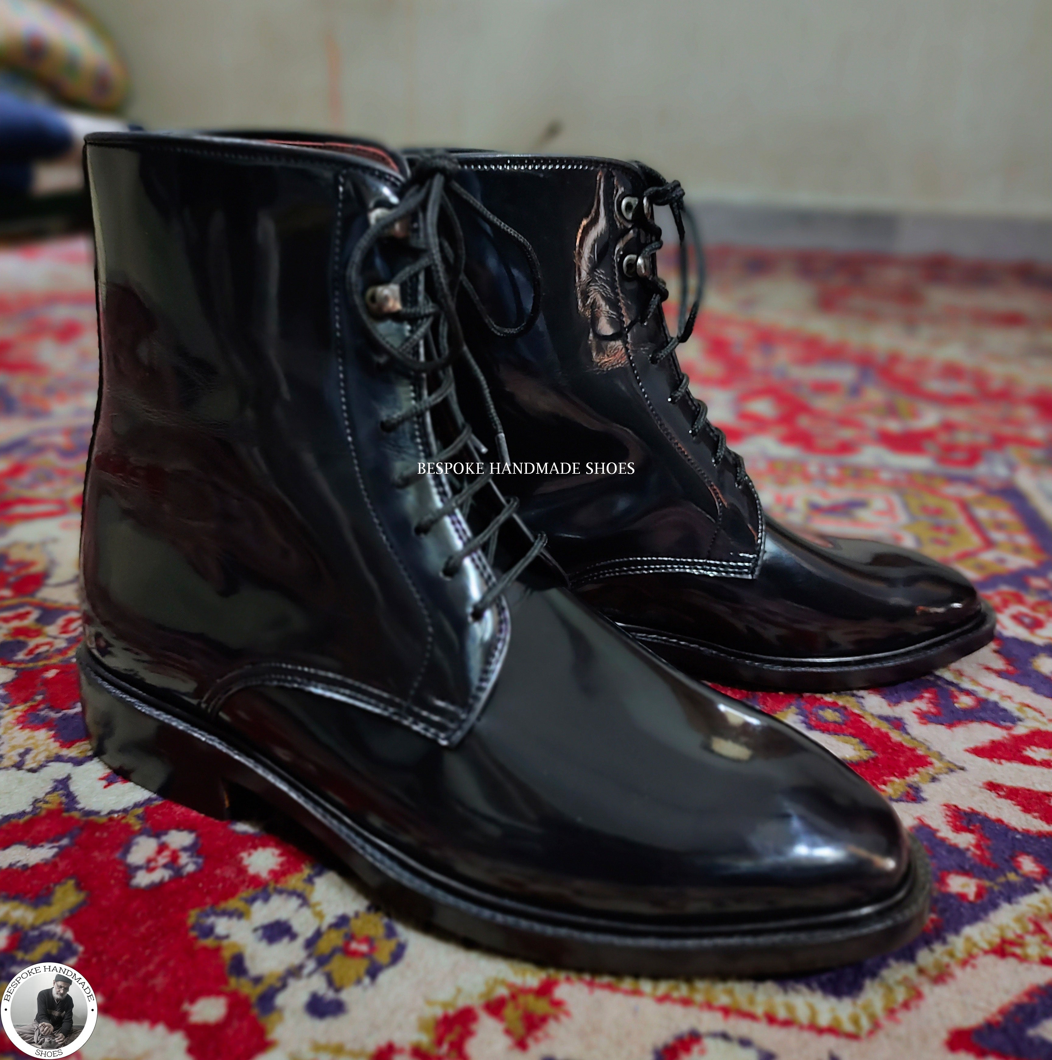 High Ankle Toe Cap Shaded Boot