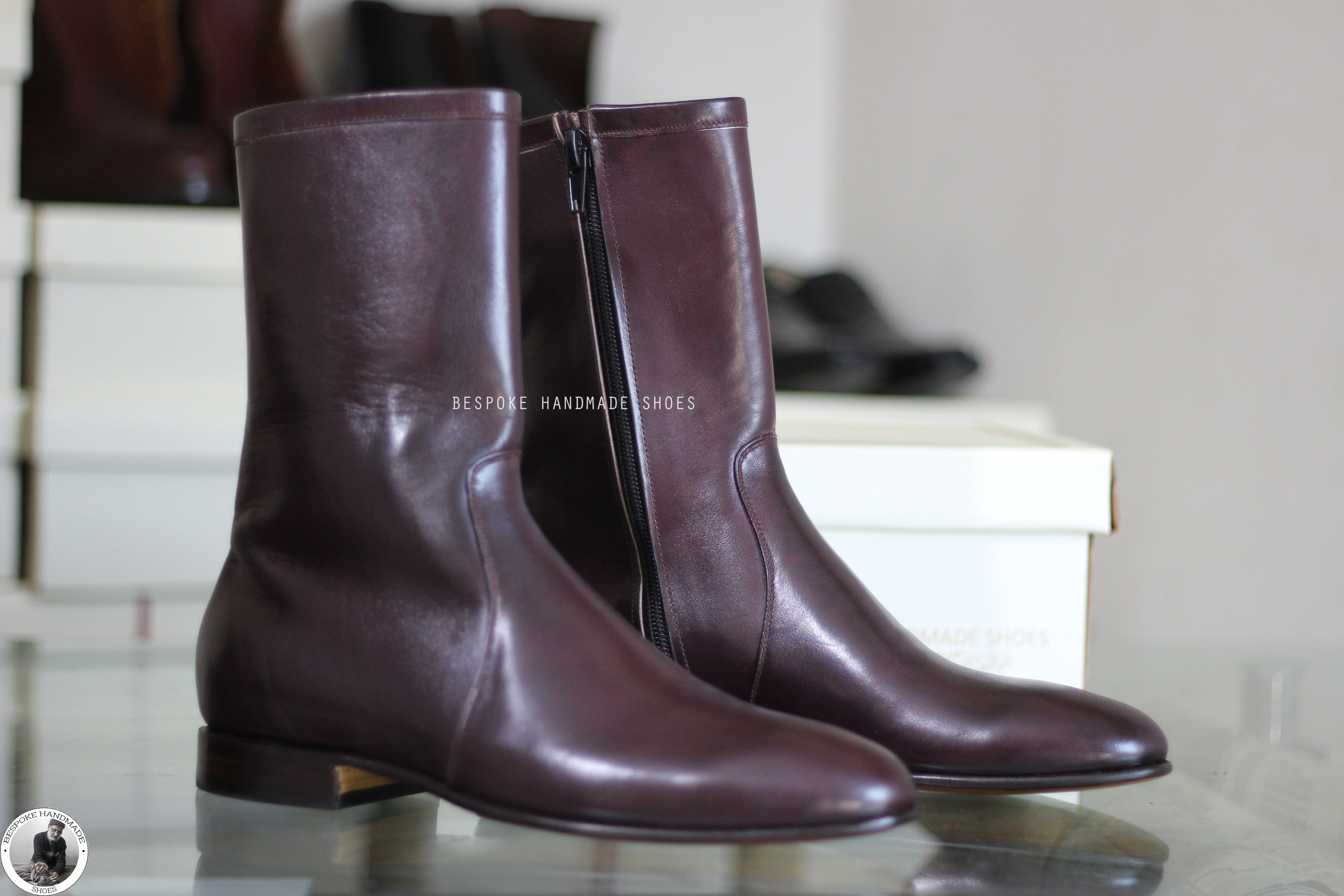 Zipper High Ankle Whole Cut Boot