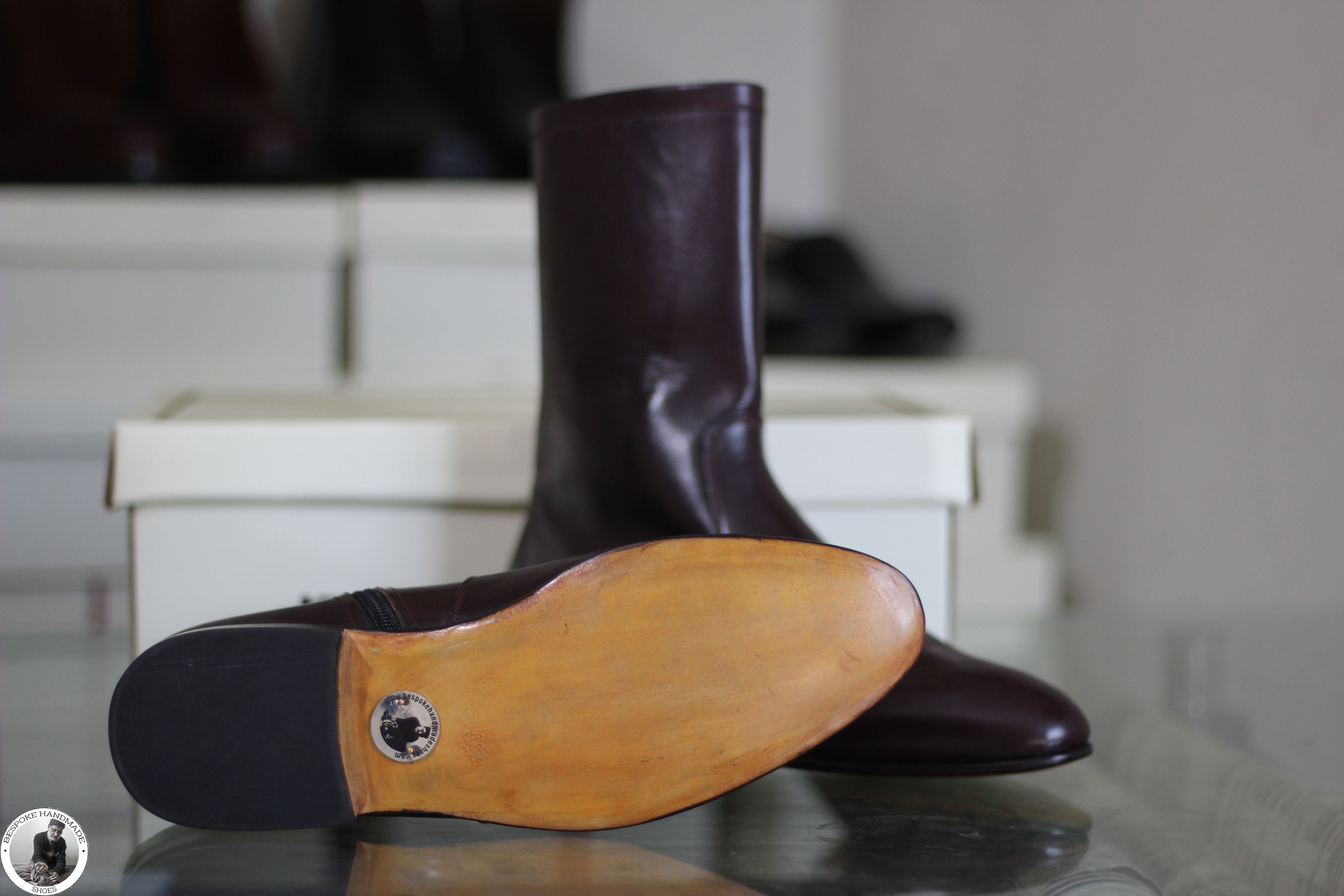 Zipper High Ankle Whole Cut Boot