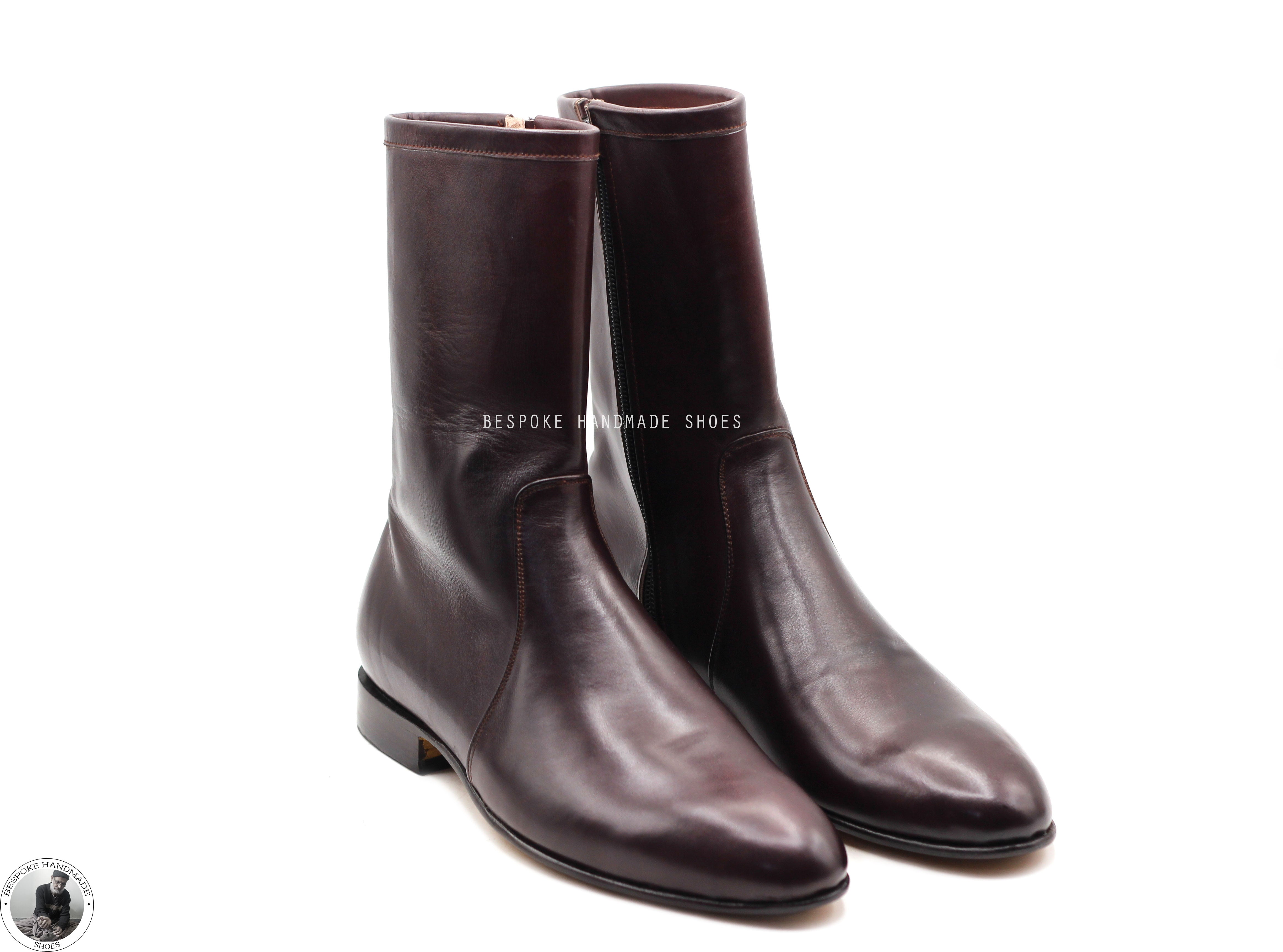 Zipper High Ankle Whole Cut Boot