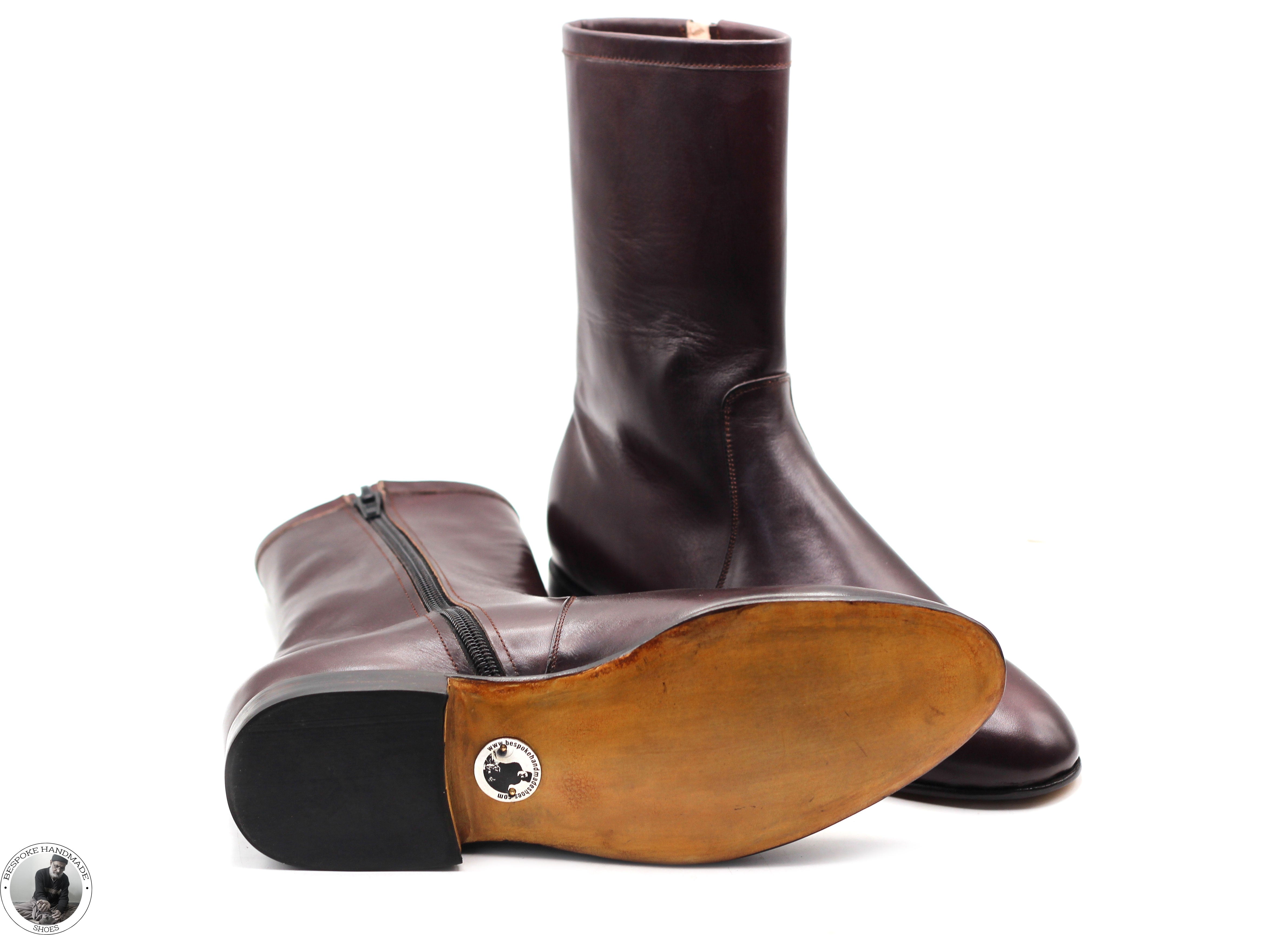 Zipper High Ankle Whole Cut Boot