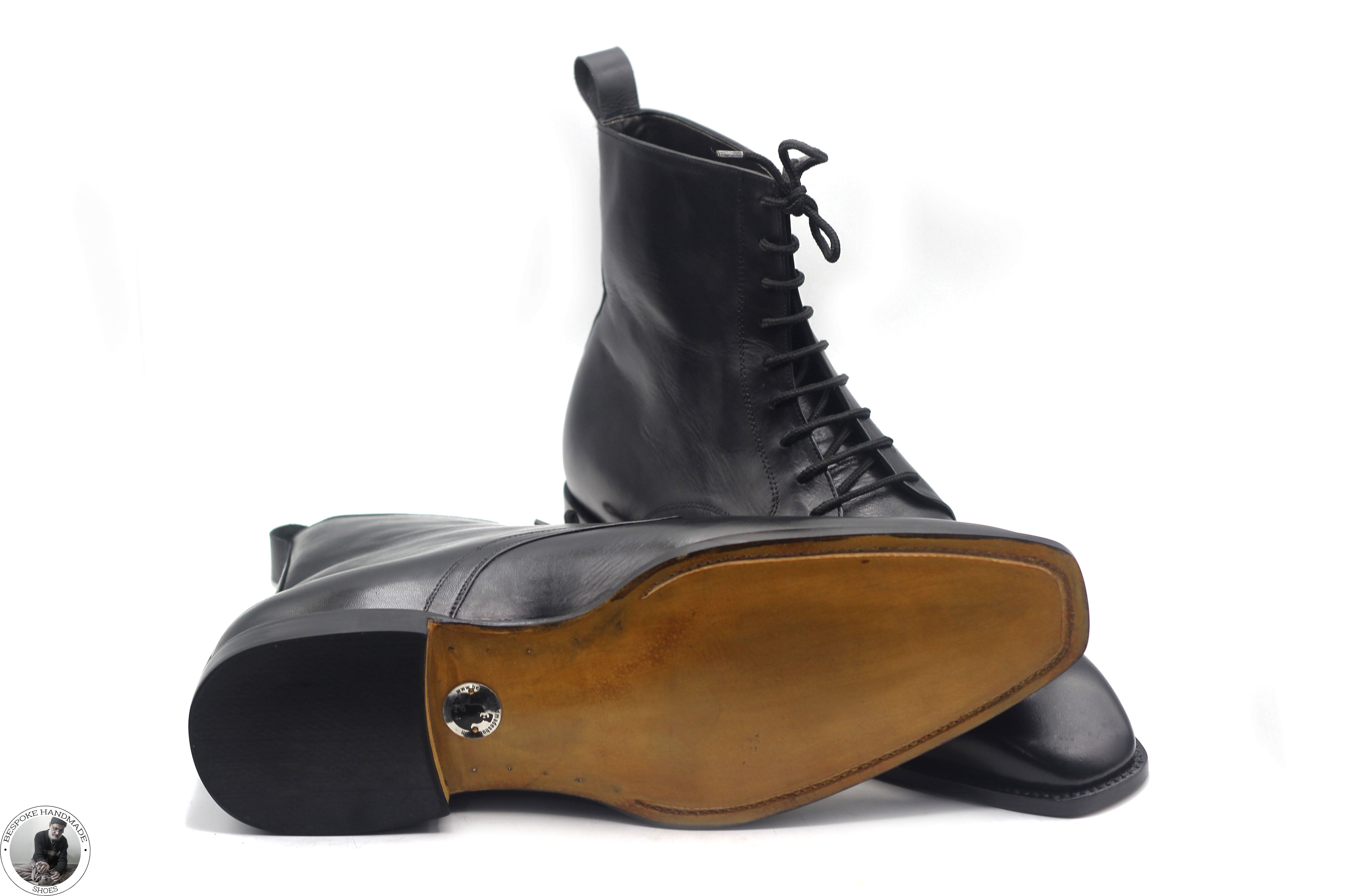 High Ankle Lace Up Derby Whole Cut Boot