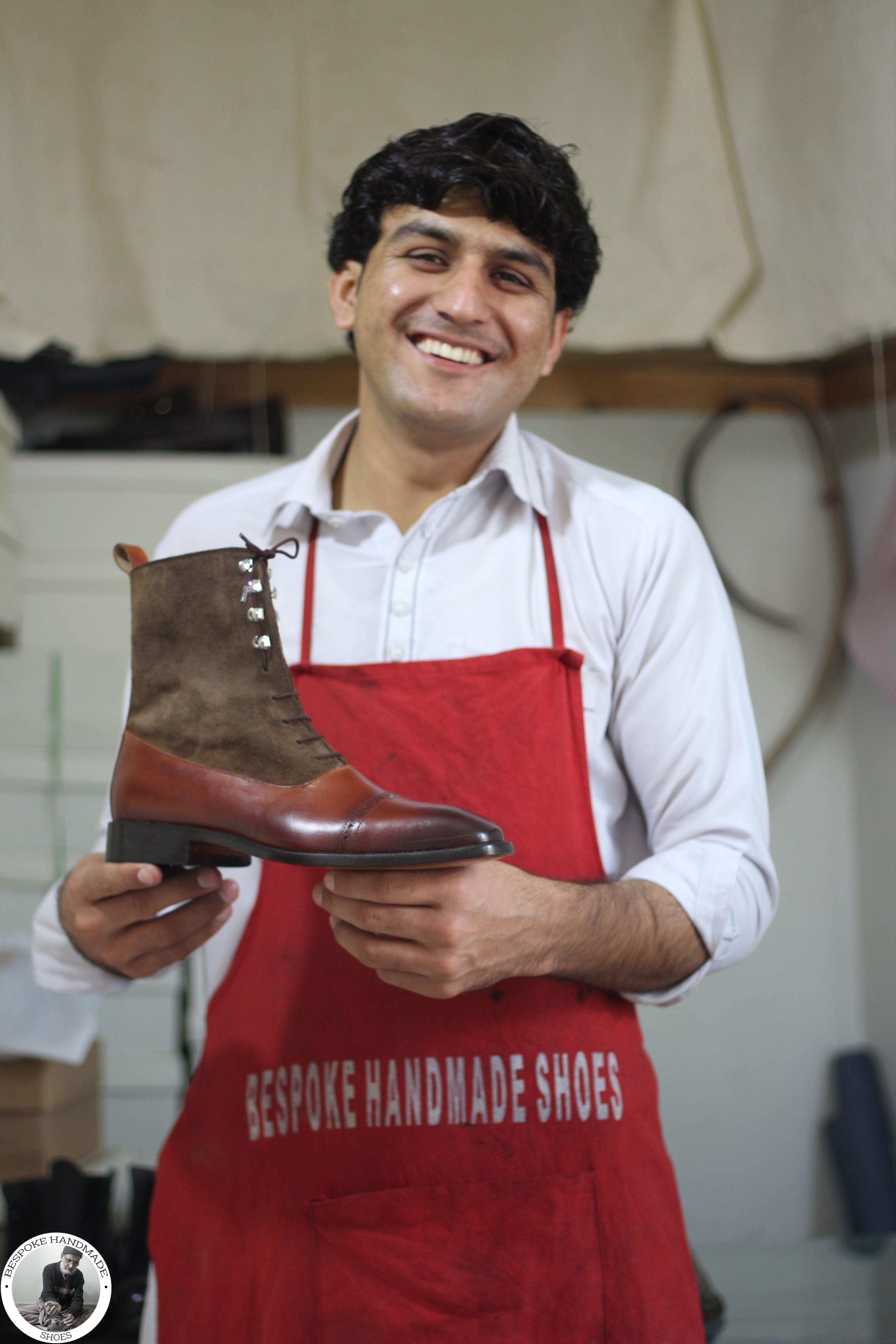 High Ankle Lace Up Derby Toe Cap Boot