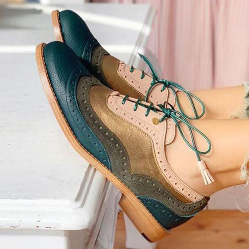 Oxford Wingtip Lace up Dress Shoe